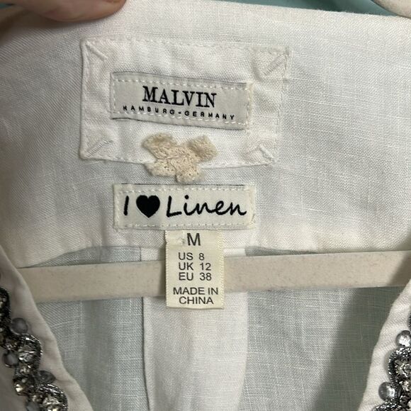 Marvin Linen Rhinestone Tunic - Picture 4 of 8